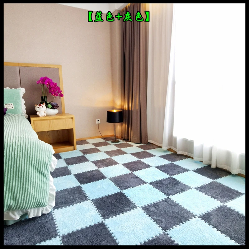 Ворсистые ковры с пазлами для самостоятельной сборки 30 х30 см мягкий напольный