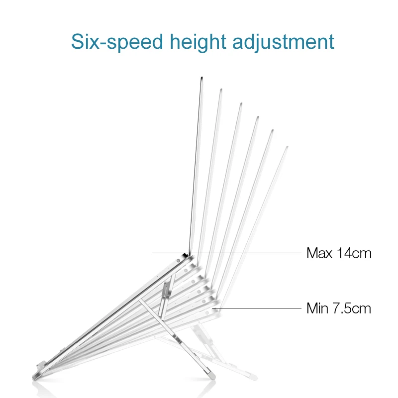 Портативная охлаждающая подставка для ноутбука держатель с регулировкой высоты