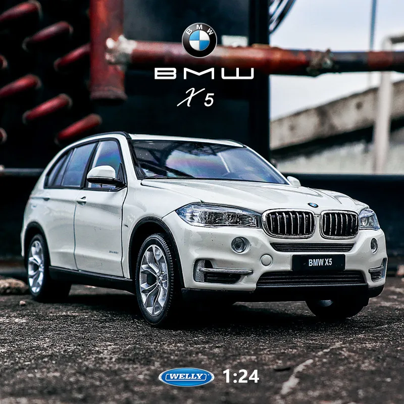 Welly 1:24 BMW X5 белый автомобильный брелок для автомобильных ключей имитационная