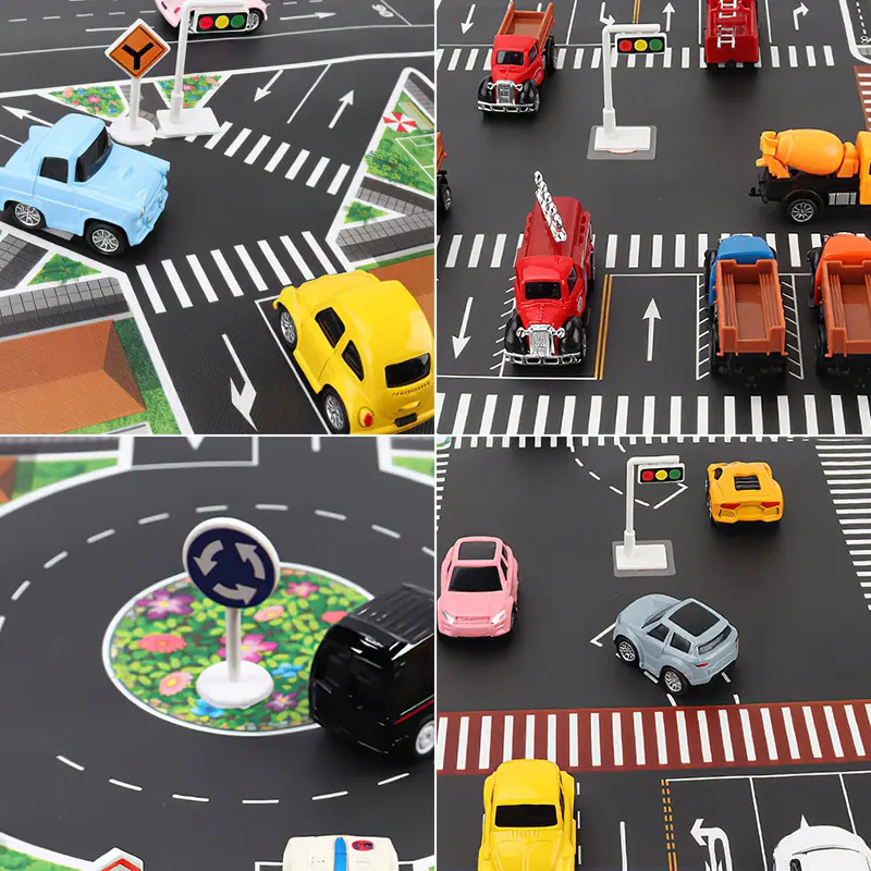 Детская городская парковочная карта Дорожная коврик водонепроницаемые дорожные