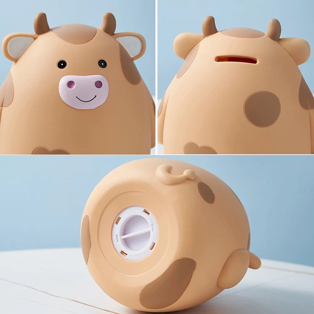 

Cartoon Cute Cows Shaped piggy bank Money box Large savings box Savings box for coins for notes alcancia birthday Easter gift