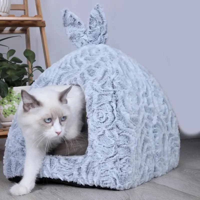 Зимняя теплая палатка для домашних животных домик пещера хлопок шерсть Полярный