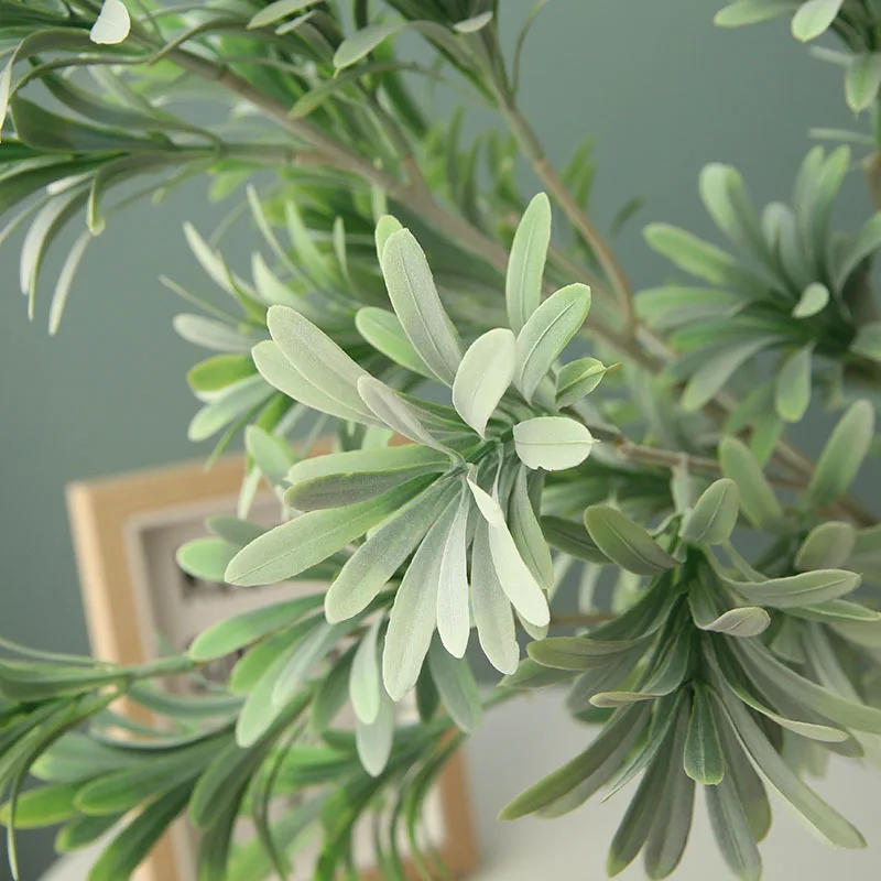 82 см 24 головки пластиковые листья большие искусственные ветки деревьев Зеленые