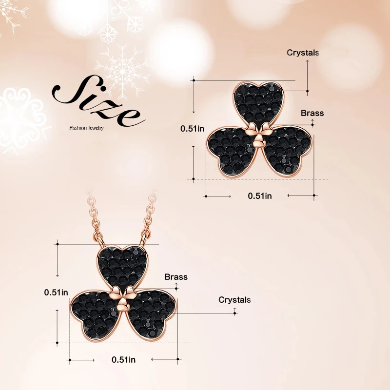 CDE для женщин комплект ювелирных изделий украшен стразами ожерелье серьги в