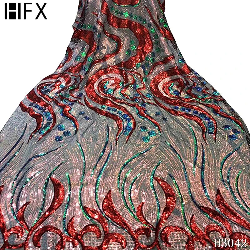 Африканская кружевная ткань Высококачественная блестящая французский тюль в