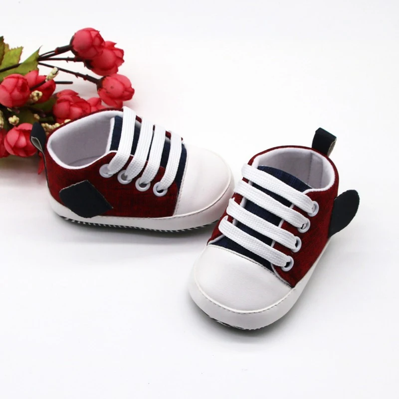 

Baby Canvas Shoes Newborn Baby Boys Girls First Walkers Shoes Infant Toddler Soft Sole Anti-slip Baby Sports Sneakers 0-18/M