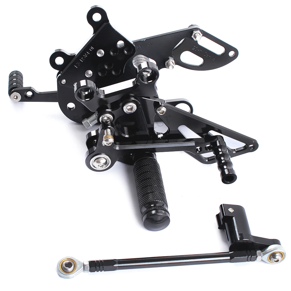 Полный CNC алюминиевый Мотоцикл Регулируемые задние комплекты подножка подножки