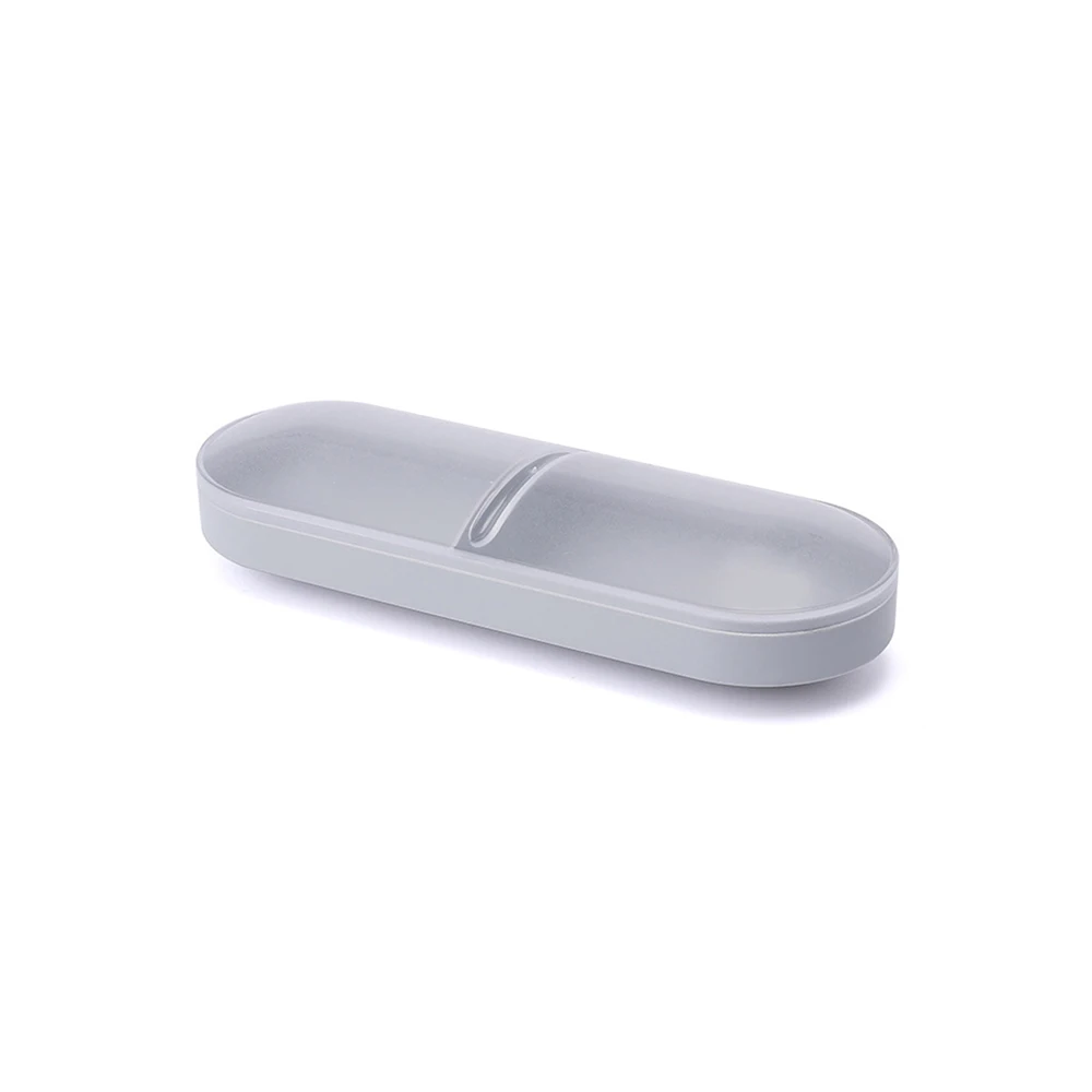 Ватный тампон с двумя сетками Пылезащитная коробка для хранения портативный дорожный держатель прозрачная палочка косметический макияж Органайзер чехол - Цвет: Gray