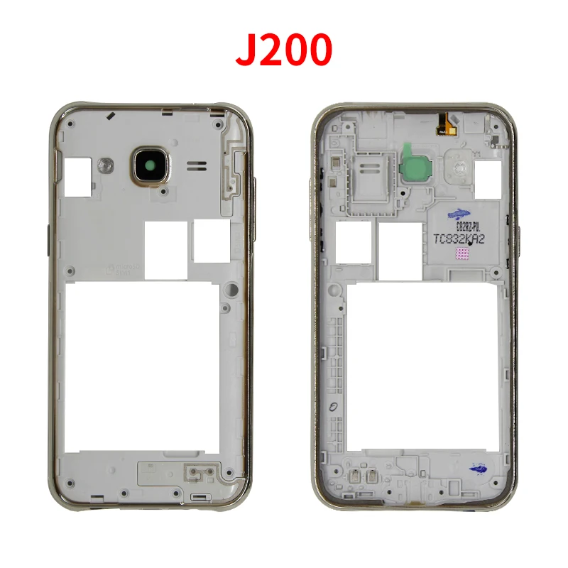J200 средняя рамка для Samsung Galaxy J2 J200 J200H J200F J200G J200M передняя рамка корпуса мобильного телефона рамка Ремонт Часть