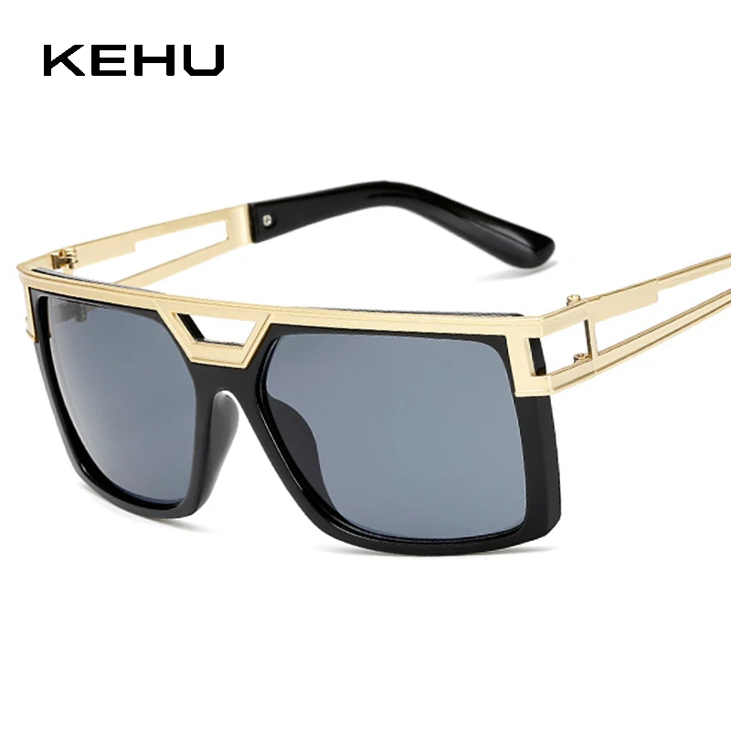 KEHU брендовые дизайнерские винтажные Квадратные Солнцезащитные очки для женщин и