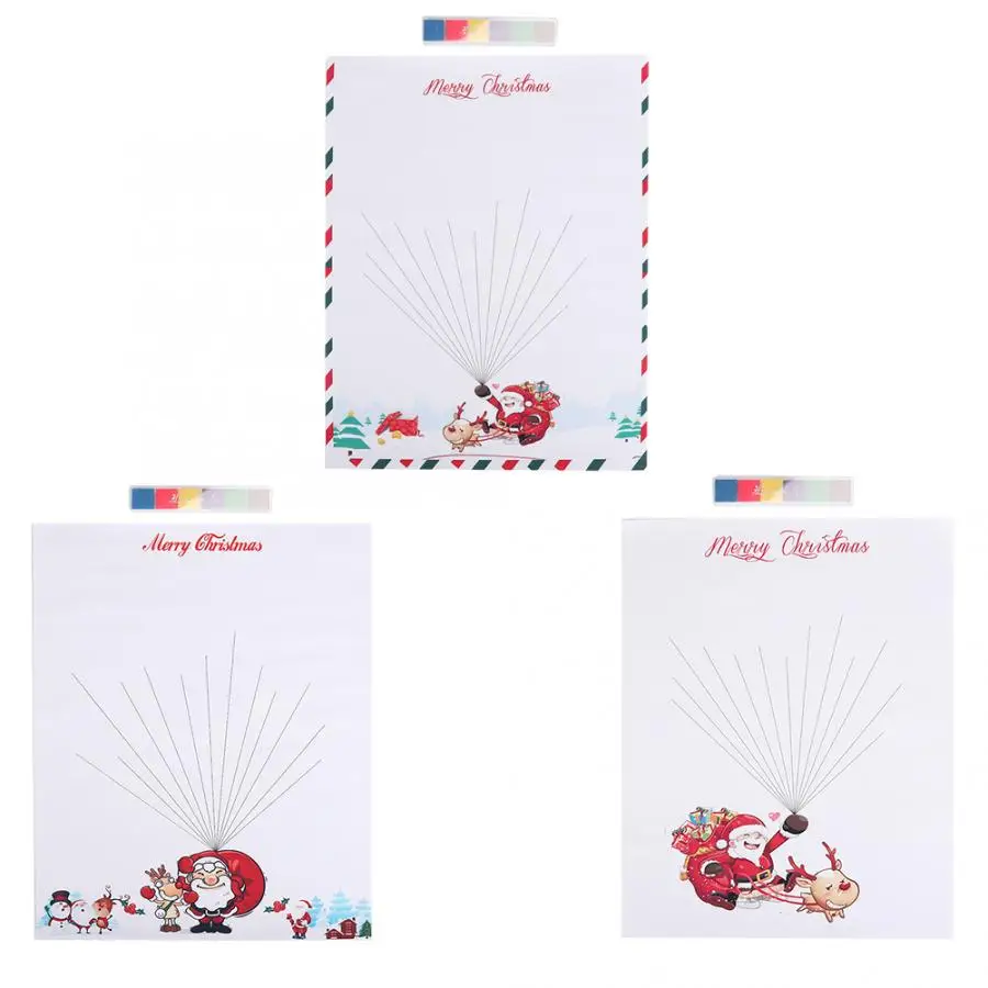 Счастливого Рождества мультфильм Сделай Сам отпечаток пальца гостевой Декор