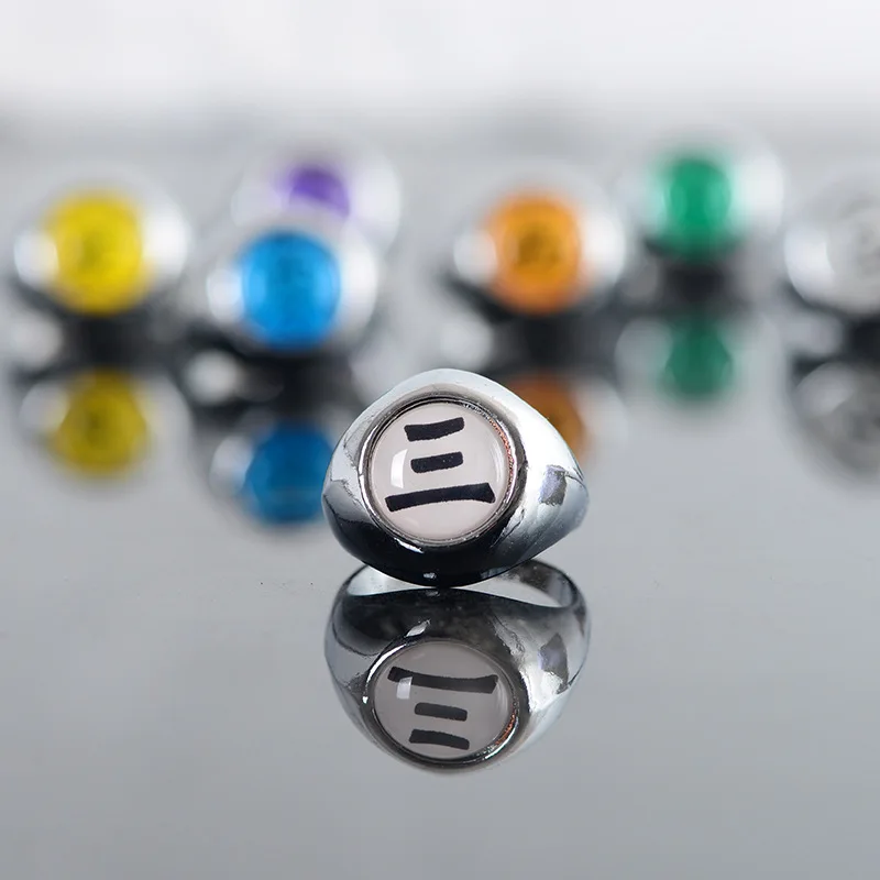 2021 Narutos Ring Аниме Косплей Accessory Akatsuki Zhu Mustachi Zero Payne Jade Scorpion Men Kids Подарки на день