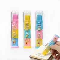fruit scent eraser color three layer student pencil eraser wipe clean