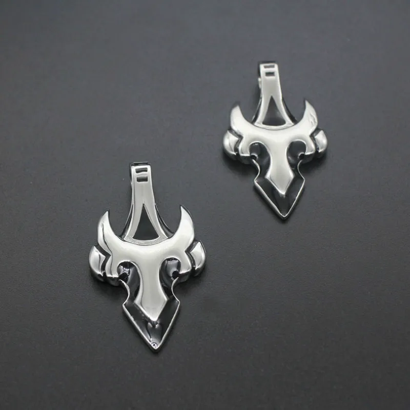 Панк череп голова быка 316L нержавеющая сталь подвески ожерелья цепи Готический