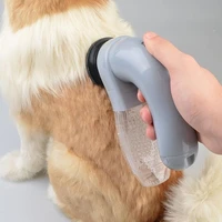 portable pet hair remover device electric cat and dog massage cleaning vacuum cleaner pet hair stick hair brush pet cleaning