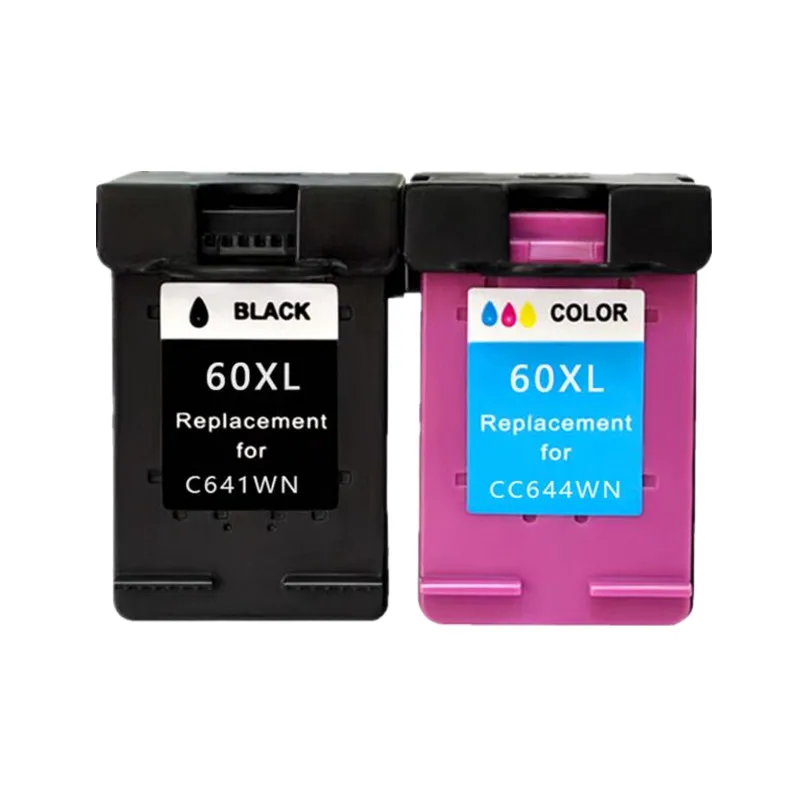 Восстановленный чернильный картридж для hp 60XL 60 Deskjet D2530 D2545 F2430 F4224 F4440 F4480 ENVY120 C4650