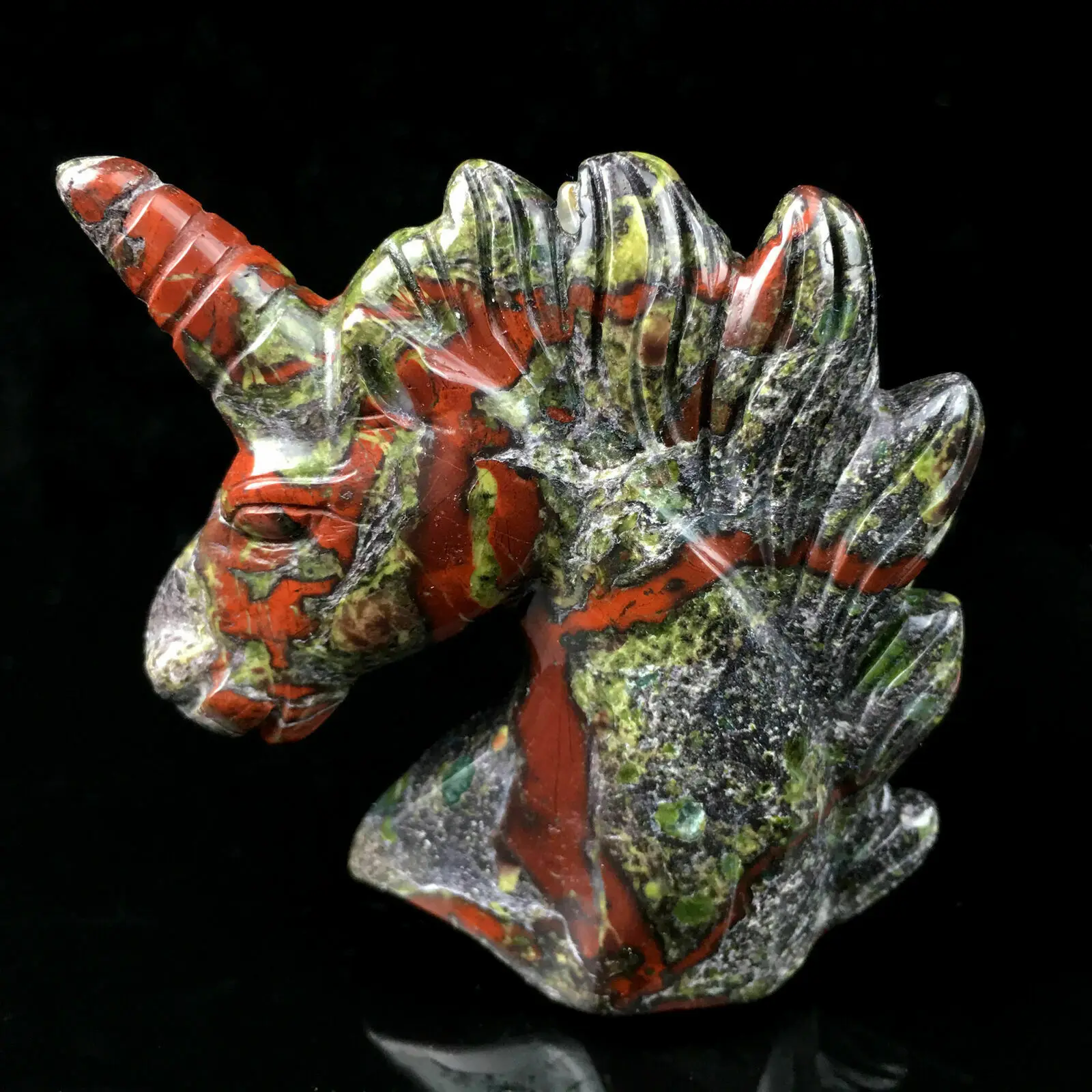 

Natural quartz crystal unicorn point reiki healing