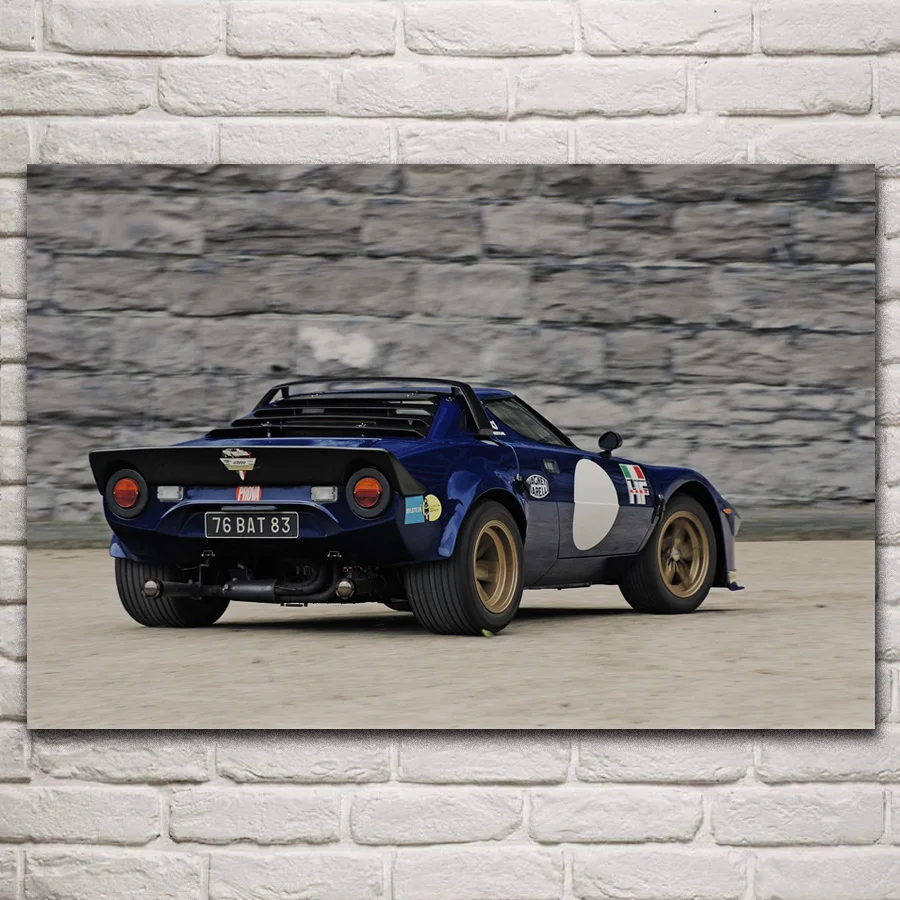 

Rally racing cars classic supercar machine artwork fabric posters on the wall picture home art living room decoration KP186