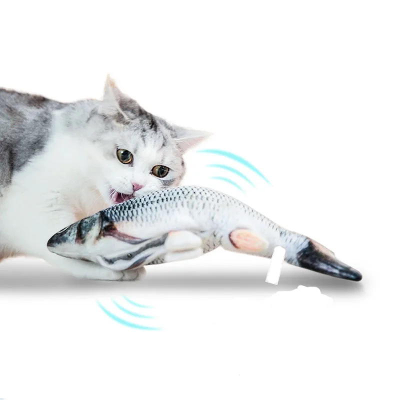 

Electric Cat Toy 3D Fish USB Charging Simulation Fish Interactive Cat Toys for Cats Pet Toy cat supplies juguetes para gatos