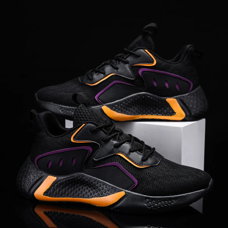 Лидер продаж 2020 года всесезонные кроссовки для бега мужские на шнуровке