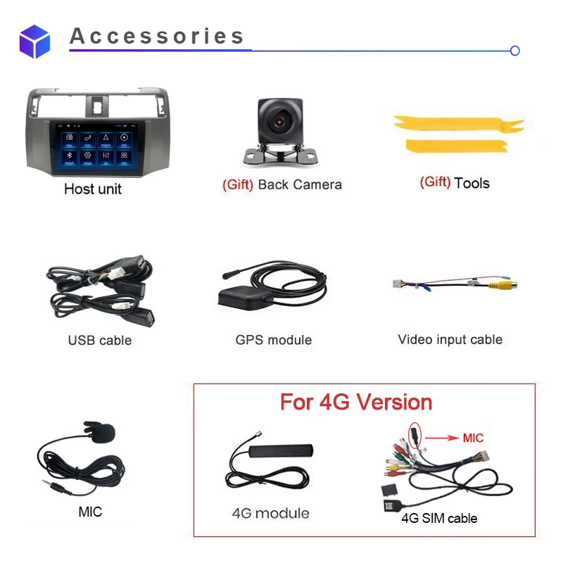 

COHO For Toyota 4Runner 2014-2018 Gps Audio Radio Car Multimedia Player Android 10.0 Octa Core 6+128G