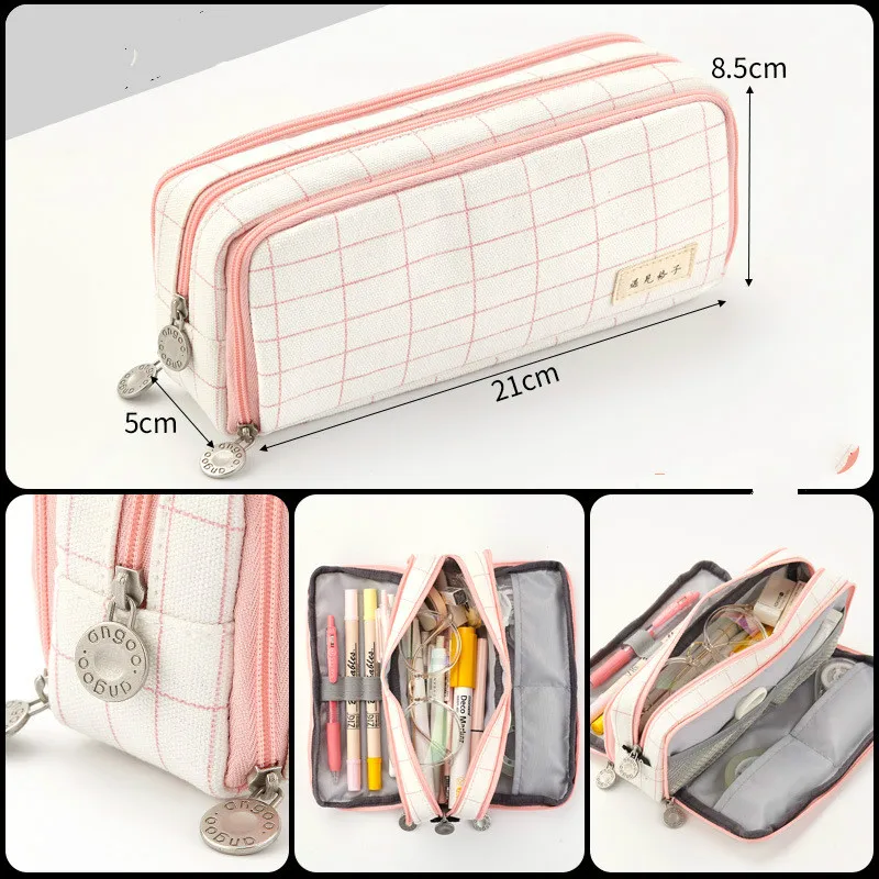 Милый чехол для карандашей кавайная многофункциональная сумка девочек ручек