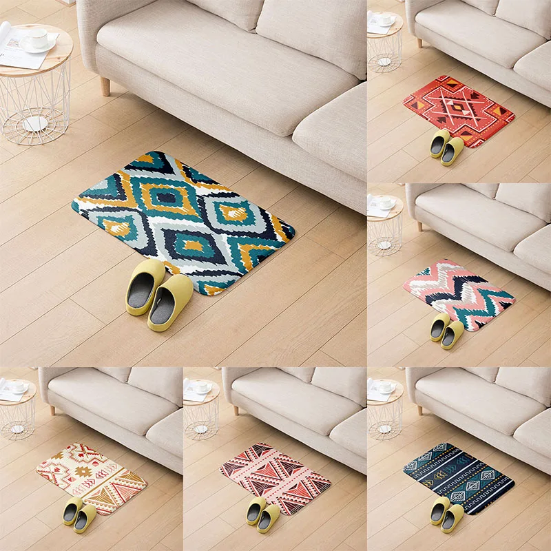 

Modern Art Living Room Carpet Bohemian Style Floor Mat Home Decoration Absorbent Anti-Slip Door Mat Toilet Bathroom Rug ковер