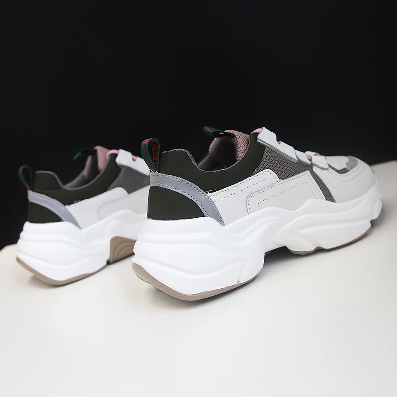 Koznoy/женские кроссовки Сезон весна-осень Прямая поставка Обувь на толстой подошве