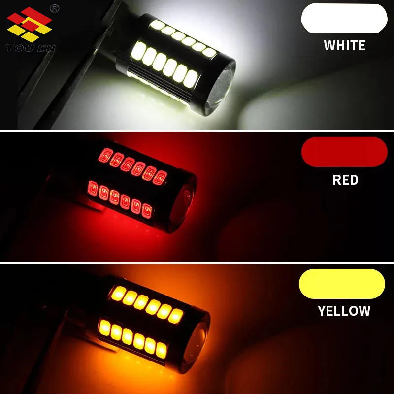 YOUEN 1157 P21/5 Вт BAY15D супер яркий 33SMD 5630 5730 светодиодный авто тормоз светильник тумана