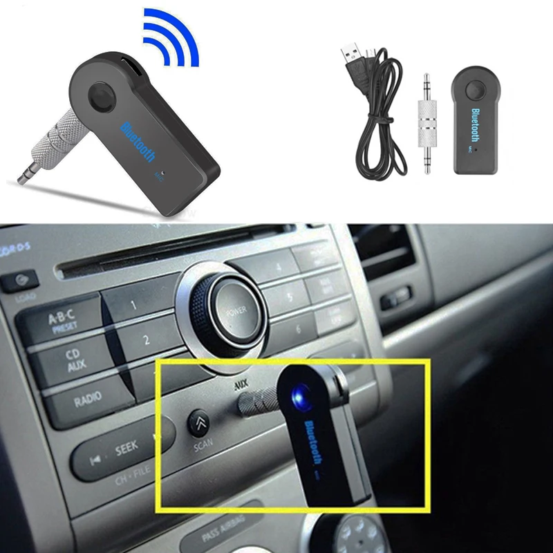 

Wireless Bluetooth 5.0 Receiver Transmitter Adapter 2 in1 Car Music Audio Player Aux Headphone Reciever Handsfree Car Accessorie