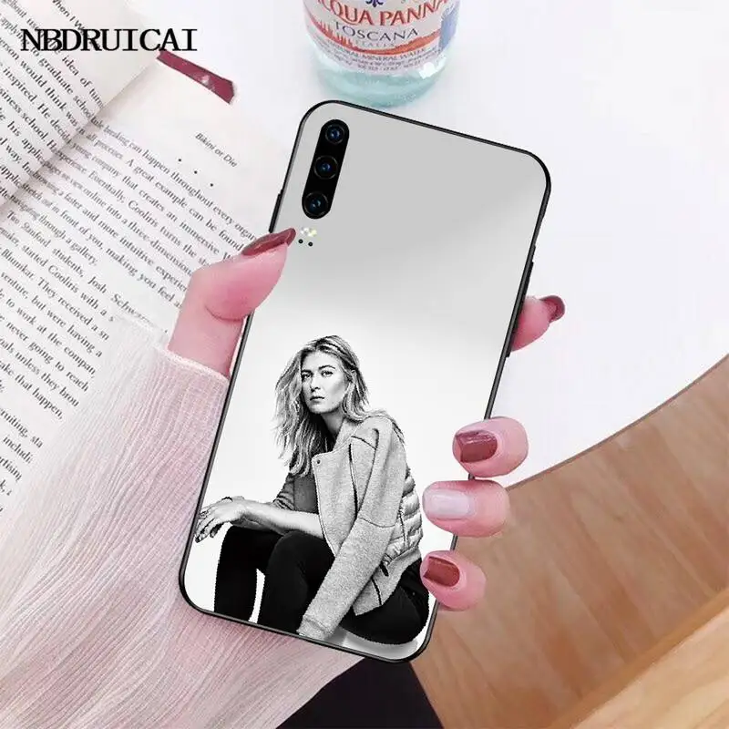 Чехол для телефона PENGHUWAN из ТПУ теннисного игрока Sharapova черный корпус Huawei Honor 20 10 9 8