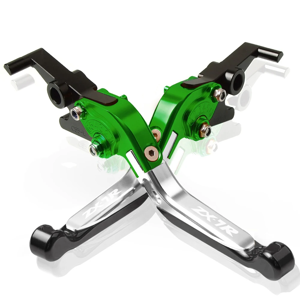 K with logo Мотоцикл с ЧПУ Регулируемые сцепные рычаги Ручка для KAWASAKI ZX7R ZX-7R 1989 1990 1991 1192 1993 1993-2003 ZX7R ZX-7R - Цвет: K with logo