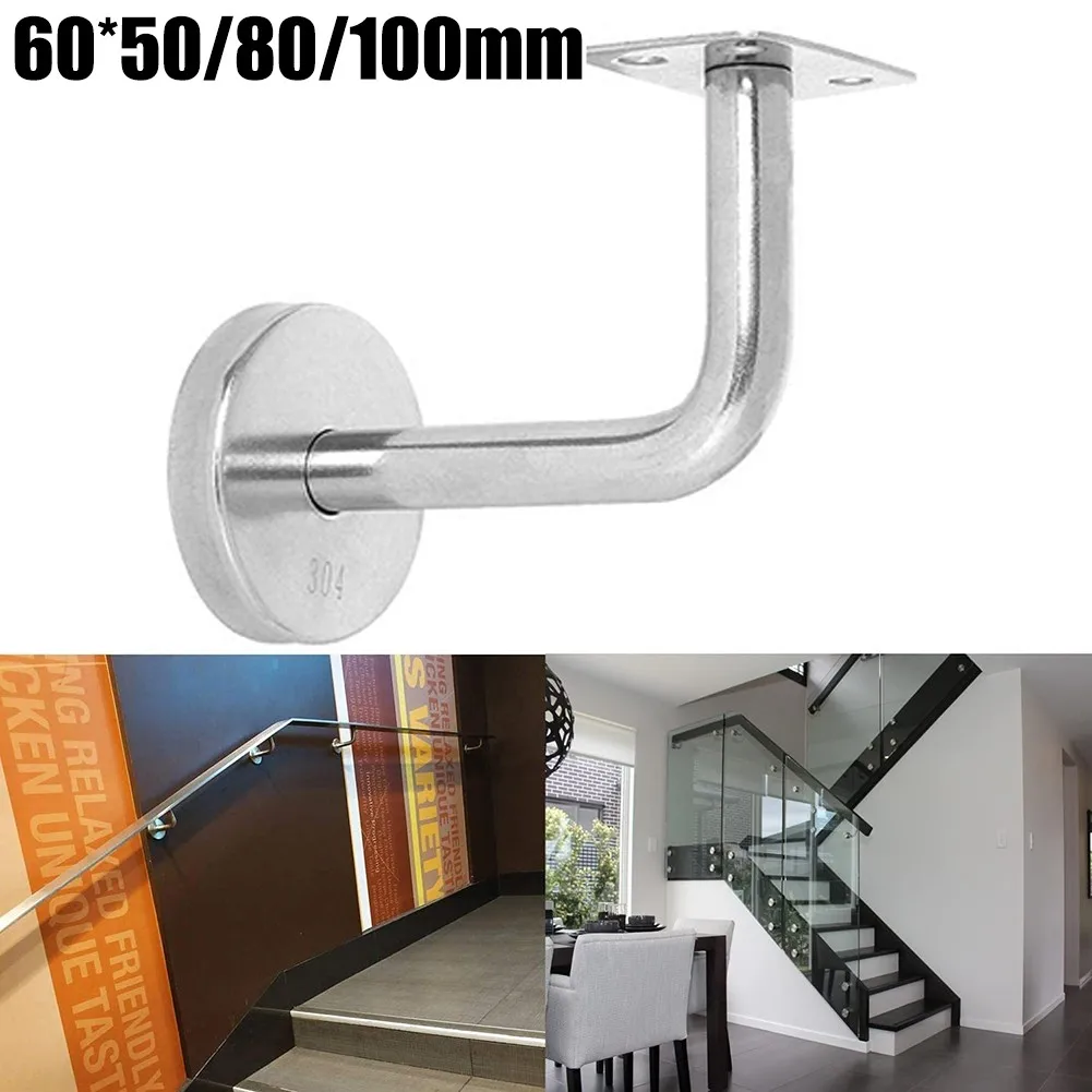 

Handrail Stainless Steel Staircase Solid Wood Handrail Glass Fixed Bend Bracket Accessories Seven-shaped Elbow Glass Holder