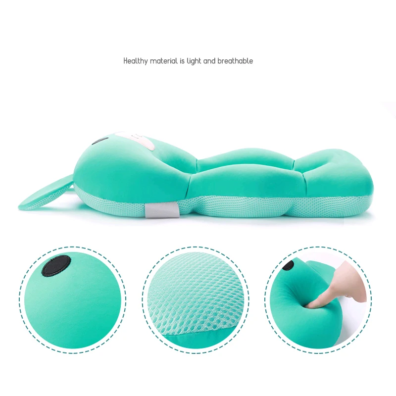 

Cartoon Portable Baby Shower Bath Tub Pad Non-Slip Bathtub Mat Newborn Safety Security Bath Support Cushion Foldable Soft Pillow