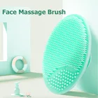 Силиконовая щетка для чистки лица, спонж для умывания, массаж, удаление черных точек, отшелушивающий скраб, макияж, инструмент для чистки лица, 1 шт.