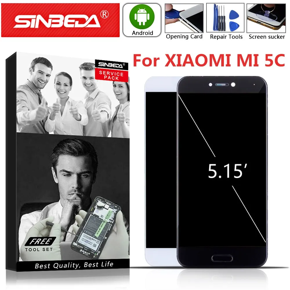 Оригинальный ЖК экран 5 15 дюйма для XIAOMI MI5C MI 5C дисплей сенсорный дигитайзер с