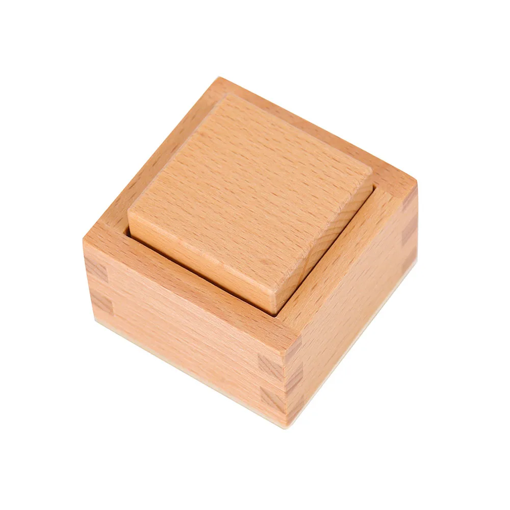 Монтессори 3D предметы фитинги упражнения куб и коробка раннее образование