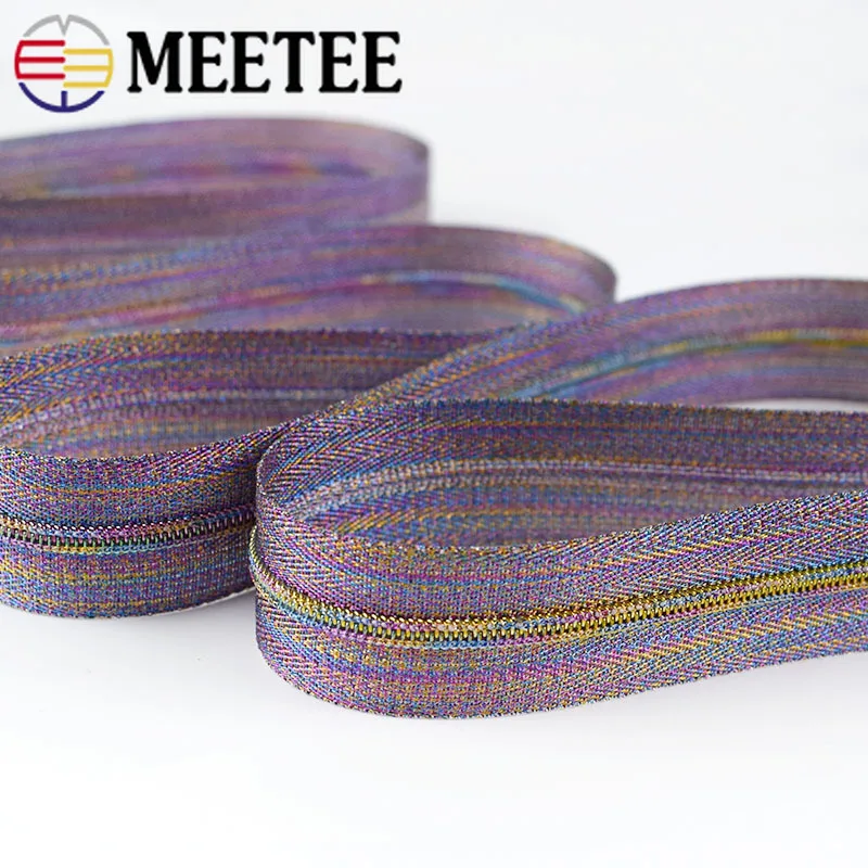 2/5/10 метров Meetee цветной 5 # Нейлон застежки молнии для шитья Сделай Сам молния