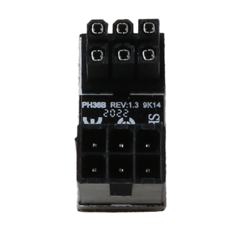 ATX 6pin Male 180 градусов угловой до 6Pin Женский адаптер питания для настольных