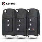 KEYYOU 10 шт Модифицированная 234 Кнопка откидная оболочка ключа дистанционного управления крышка автомобиля Замена для TOYOTA Reiz Corolla Camry RAV4 Fob TOY43 чехол