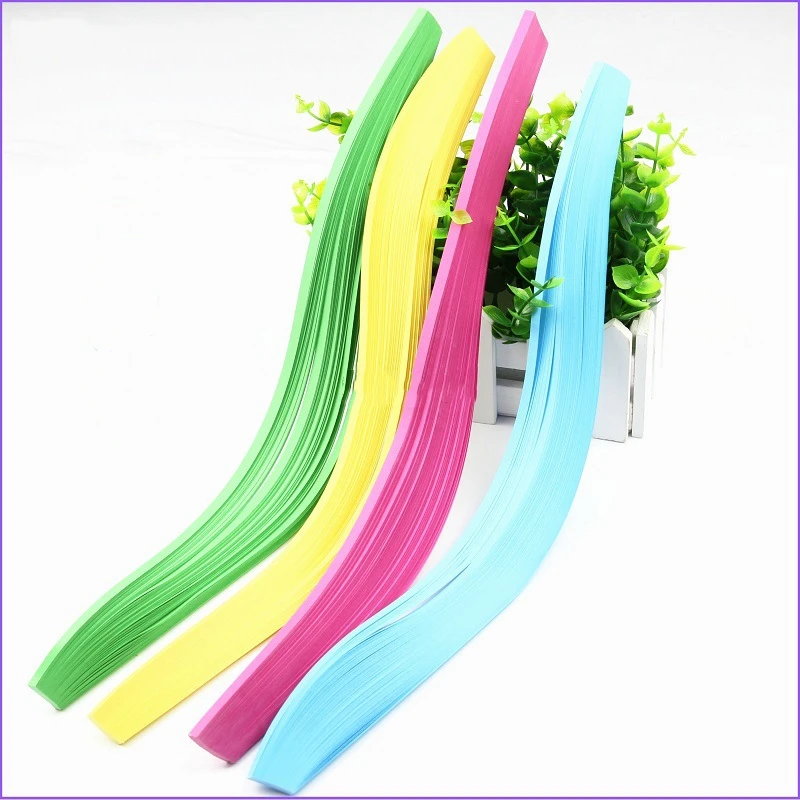 

36 color Width 5 mm*Length 54 cm Hight Quality Solid Color DIY Paper Strip Quilling Paper Handmade Paper Crafts for Scrapbooking