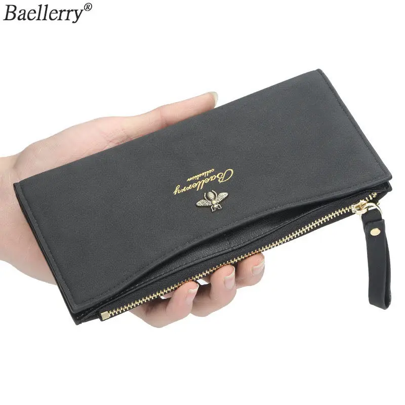 Модные маленькие кошельки из искусственной кожи с Пчелкой на тонкой молнии