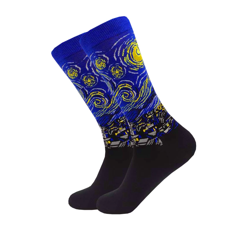 Носки женские и мужские с рисунком эпохи Возрождения милые повседневные принтом