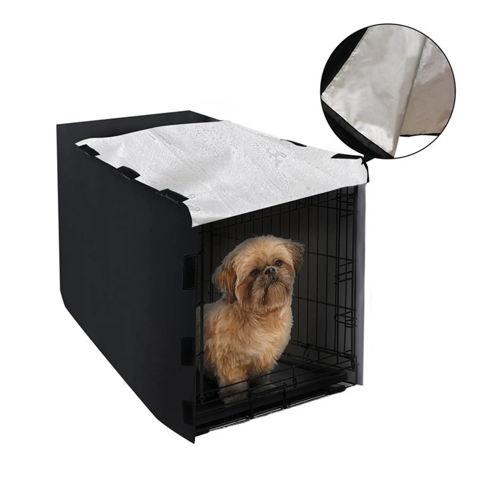 

Cat Crate Privacy Cover Windproof Dust Covers for Wire Pet Crate in stock