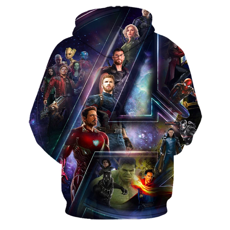Новый 3D принт фильма мстители эндгейм квантовое царство Толстовка Advanced 4 Tech