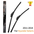 Стеклоочистители MIKKUPPA для Hyundai Solaris 2011 2012 2013 2014 2015 2016 2017 2018 стеклоочистители лобового стекла автомобильные аксессуары