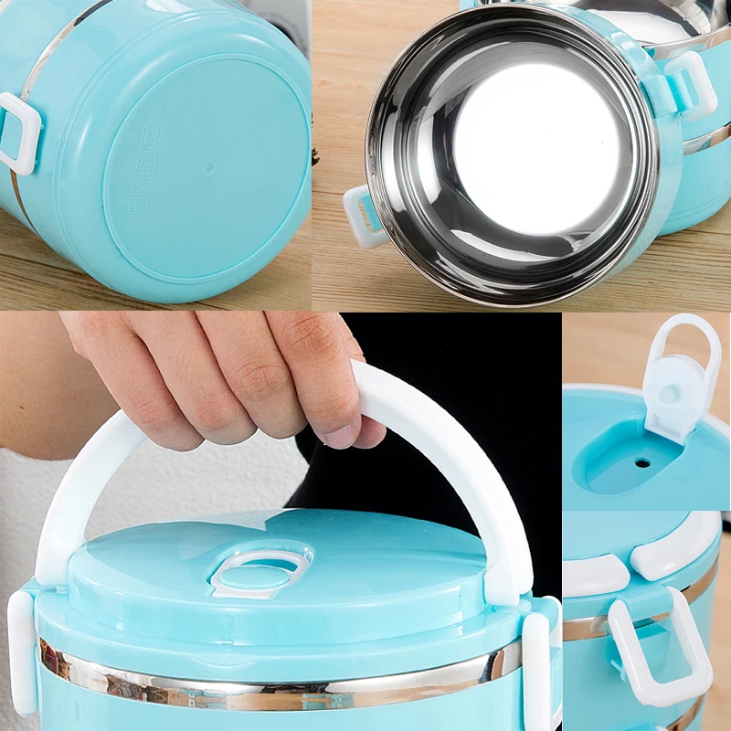 Коробка Bento из нержавеющей стали для детей Студенческая герметичная