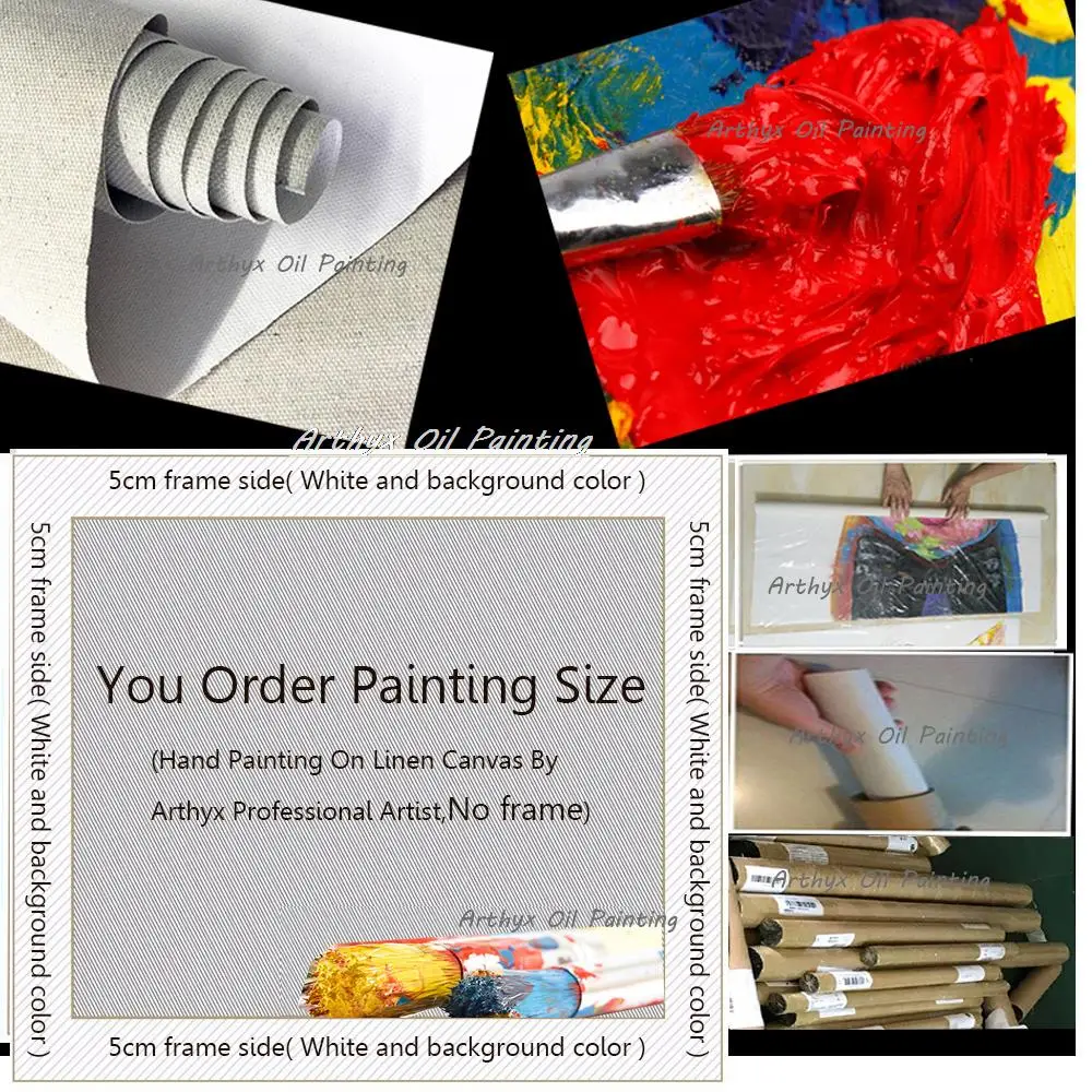 Arthyx Ручная роспись картина Винсента Ван Гога известная масляная живопись на