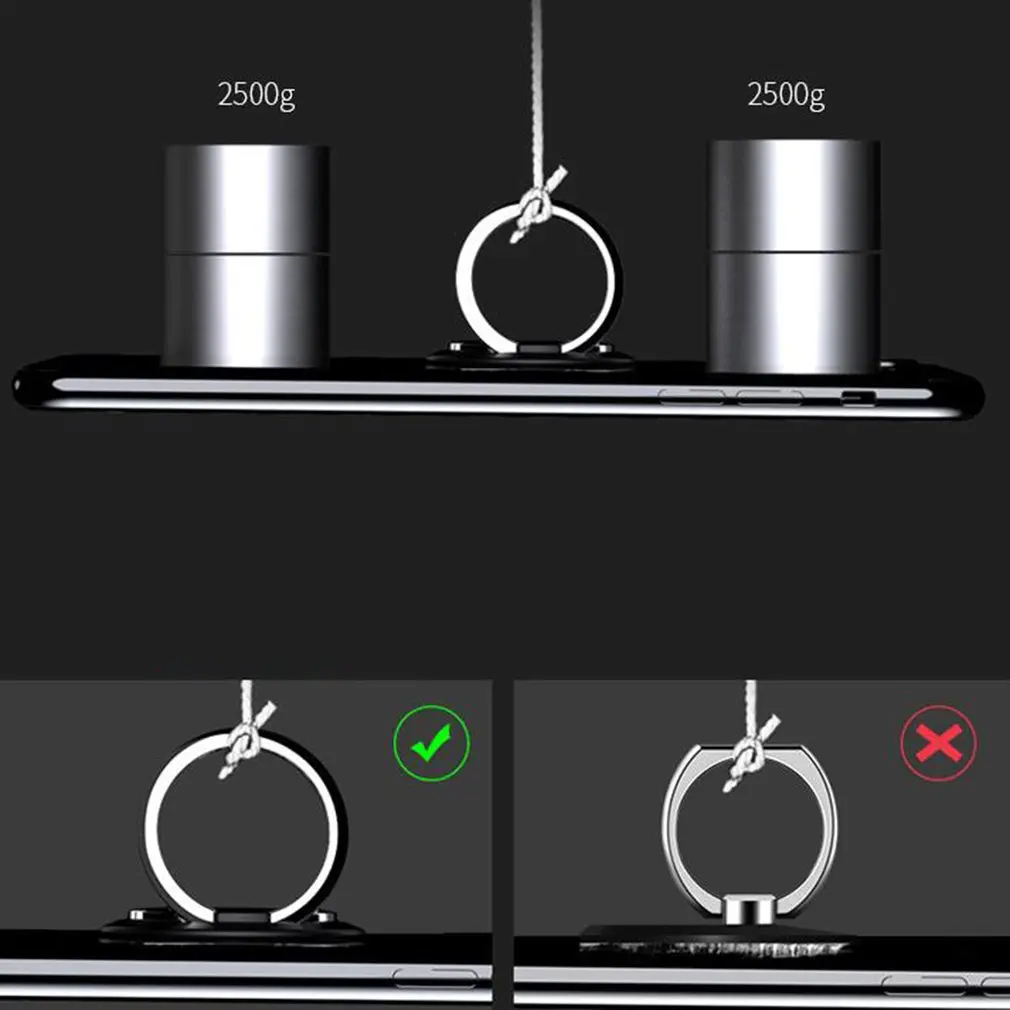 

Finger Ring Holder Stand Grip 360 Rotating For Mobile Phone Car Magnetic Mount Phone Back Sticker Pad Unniversal Bracket