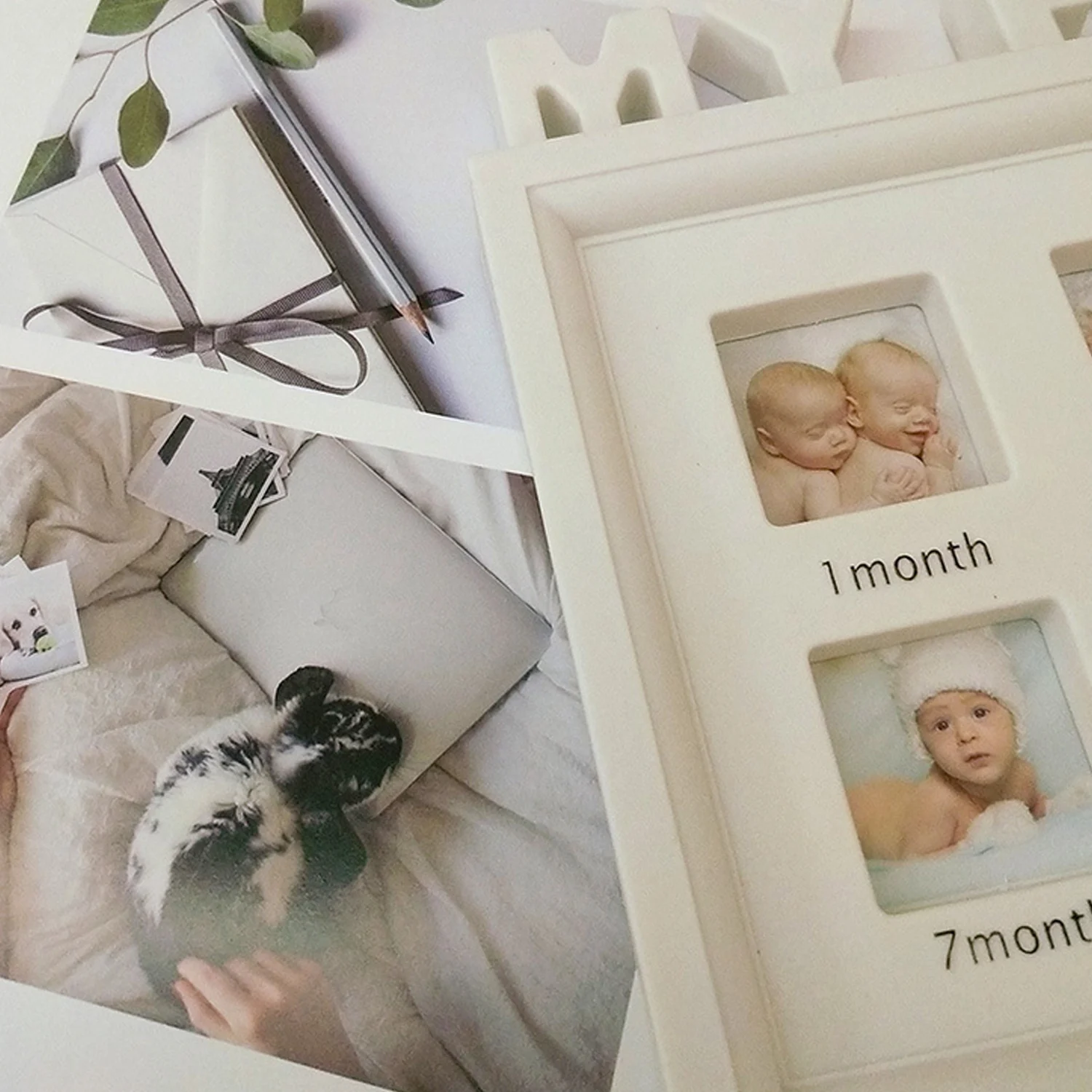 Творческий DIY 0 12 месяцев мой первый год фотографии дисплей пластиковая фоторамка